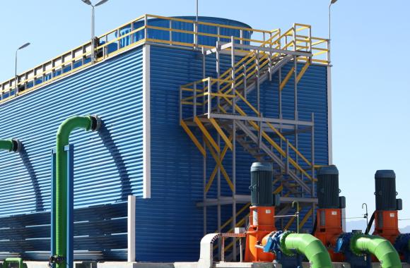 A large district cooling facility