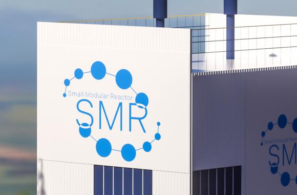 Exterior of a small modular nuclear facility