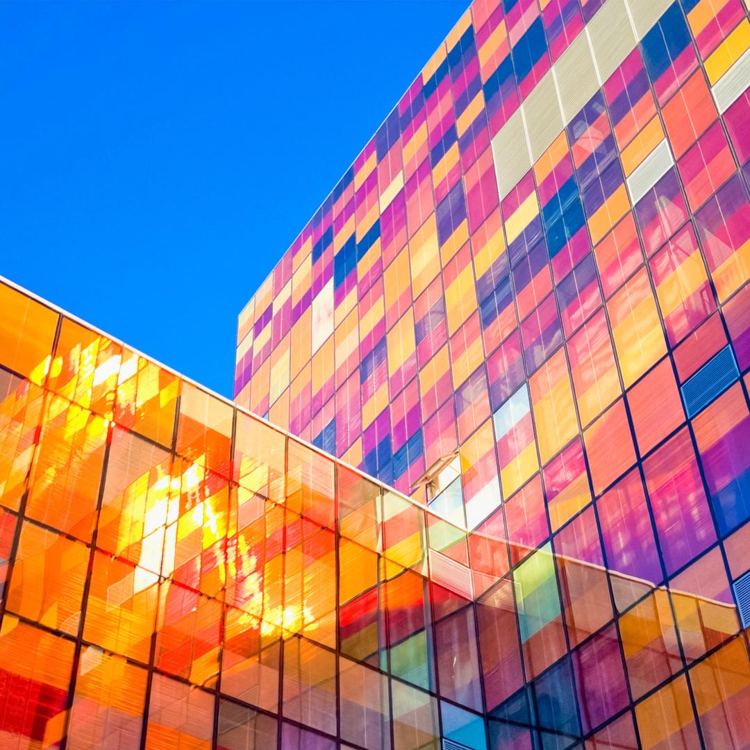 Building with many windows